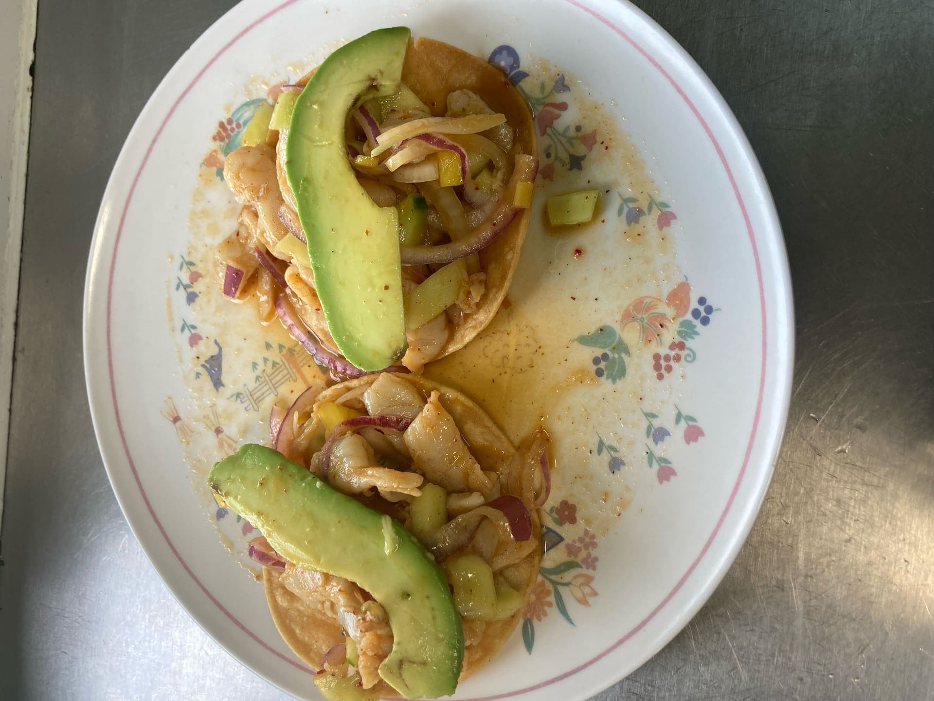 Aguachile Tostada